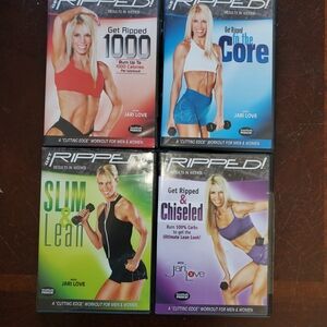 Get Ripped 4 Pack. Jari Love DVD Set